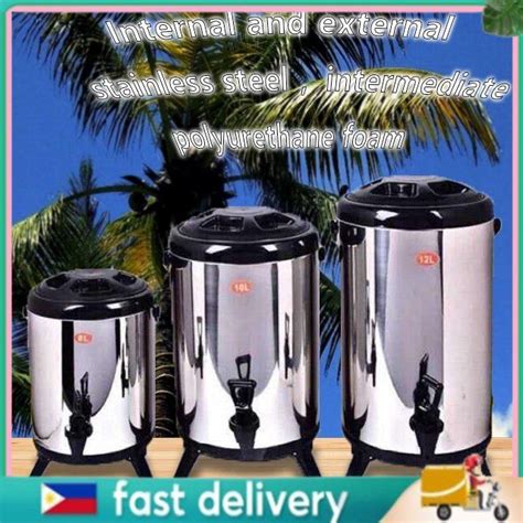 Fast Deliveries Milk Tea Bucket Milk Tea Barrel Water Jug Stainless