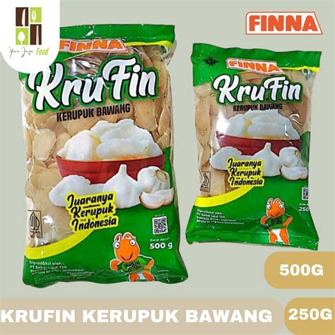 Jual Finna Krufin Kerupuk Rasa Bawang Krupuk Garlic Crakers Kemasan