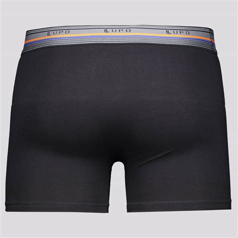 Cueca Lupo Boxer Algod O Elastano Preta Futfanatics