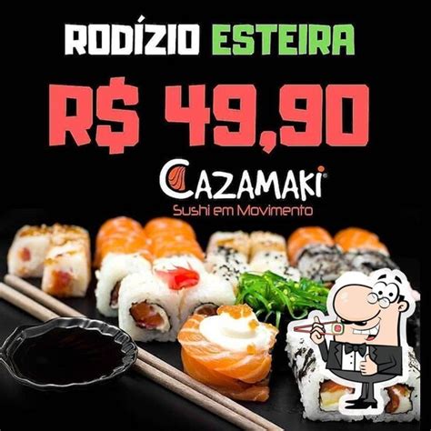 Menu Em Cazamaki Sushi Em Movimento Restaurante Maring