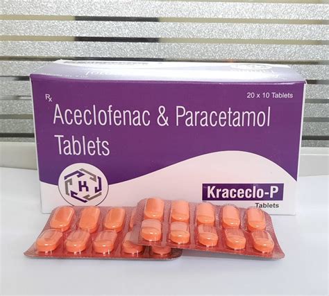 Aceclofenac And Paracetamol Tablet Strength 425mg At Rs 920 Box In