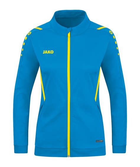 Jako Challenge Polyesterjacke Damen Blau Gelb F Teamsport Jacken