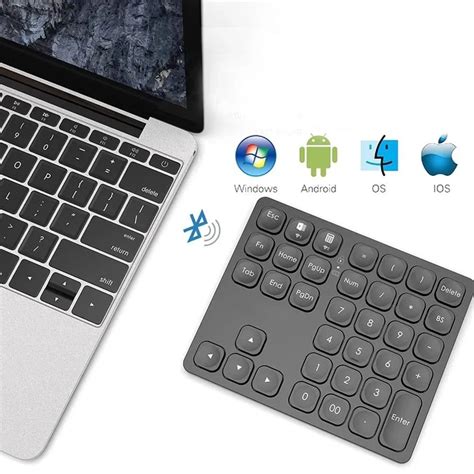 Teclado Num Rico Recargable Bluetooth 36 Teclas Inal Mbrico Teclado Num