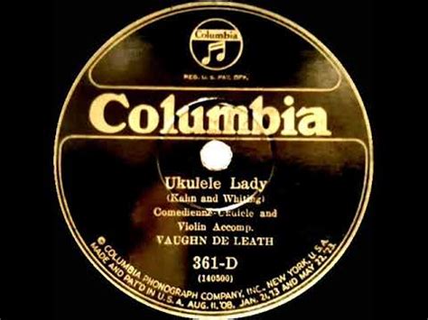 Hits Archive Ukulele Lady Vaughn De Leath Youtube