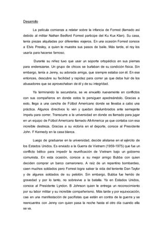 Los Procedimientos Narrativos An Lisis De La Pel Cula Forrest Gump Pdf