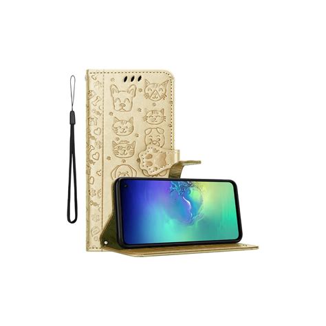 Samsung Galaxy S E Lommebokdeksel Case Gold Elkj P