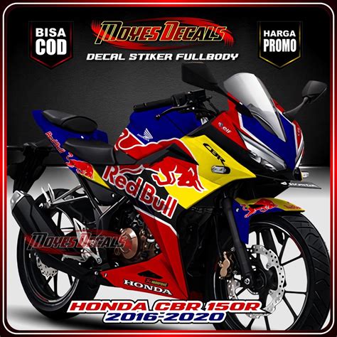 Jual Decal Cbr R Fullbody Facelift Red Bull Shopee Indonesia