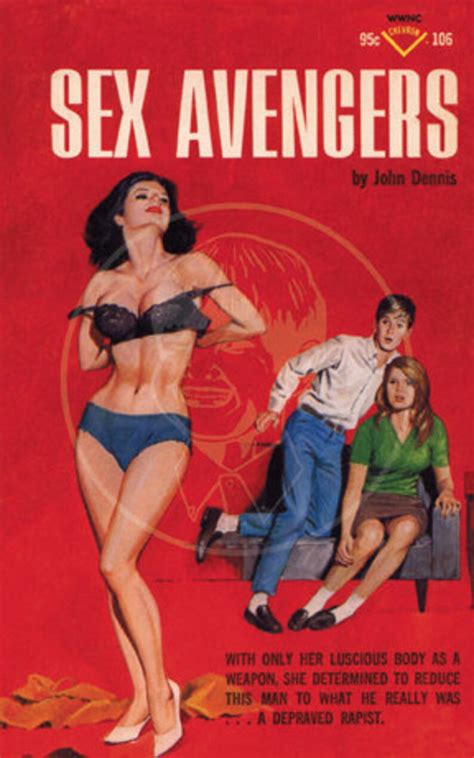 Sex Avengers 10x16 Giclée Canvas Print of a Vintage Pulp Paperback Cover Etsy