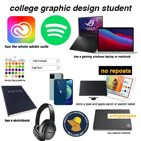 Graphic Designer Student Starter Pack In 2023 Graphic Design Student