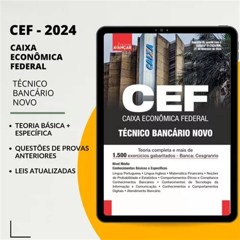 Apostila Caixa Econômica Federal 2024 Cef Parcelamento Sem Juros