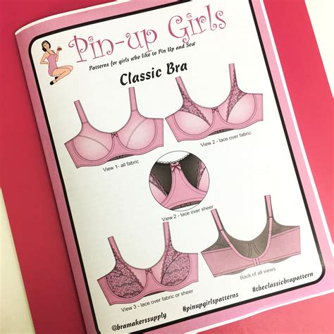 Pin Up Girls Classic Bra Paper Pattern Nellie Joans