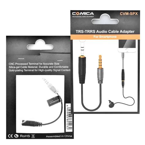 Comica CVM SPX CoMica Audio Cable Adapter TRS 3 5mm Female TRRS For