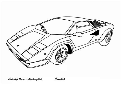 Coloriages Lamborghini à imprimer