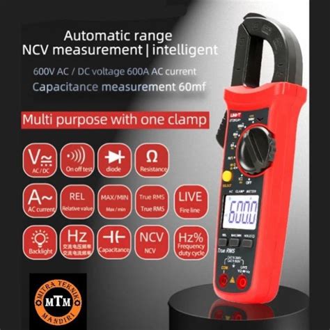 Jual Alat Ukur Digital Clamp Meter Tang Ampere Multimeter Uni T