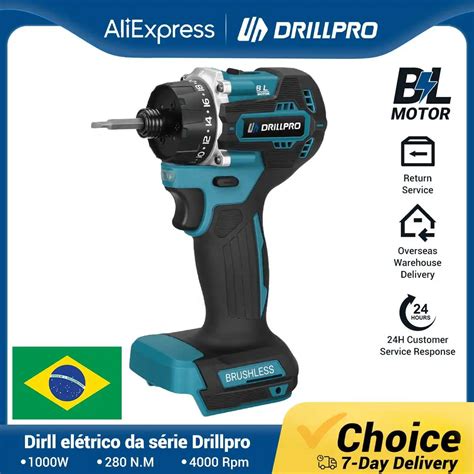 Drillpro Eletrica Parafusadeira De Impacto Brushless A Bateria