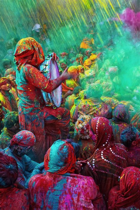 famed indian festival with color