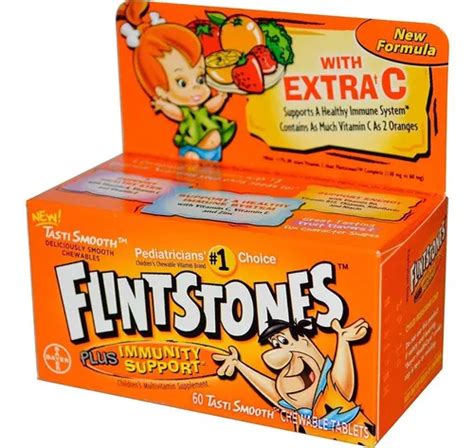 Suplemento Em Tabletas Masticables Bayer Flintstones Tablets Tablets