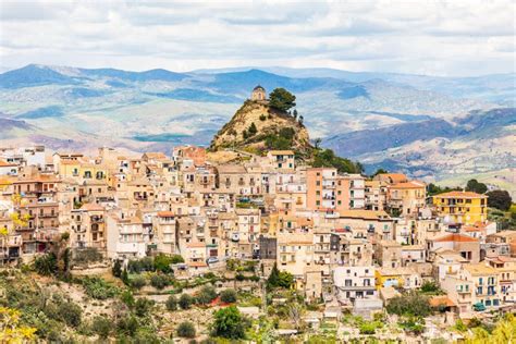 The Ancient Town Of Centuripe In Eastern Sicily The Town Is Pre Roman