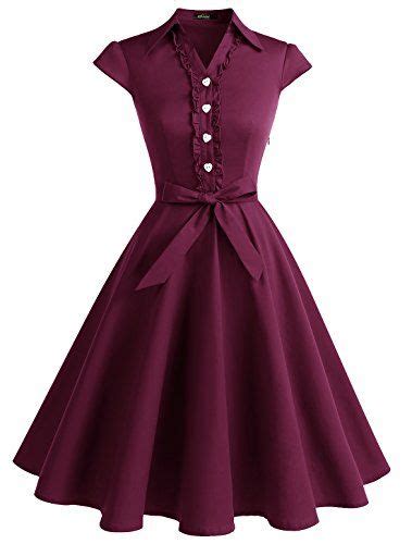 Wedtrend Womens 1950s Retro Rockabilly Dress Cap Sleeve Vintage Swing