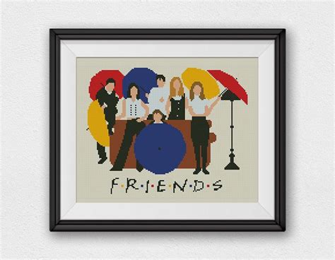 Bogo Free Friends Cross Stitch Pattern Lounge Central Perk Etsy