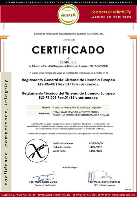 Plantilla De Certificado De Conformidad Gratis