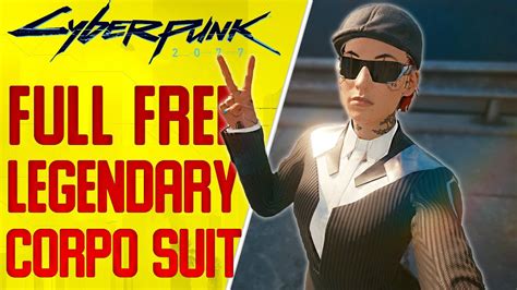 Free Legendary Corpo Suit Male And Female Cyberpunk 2077 Youtube