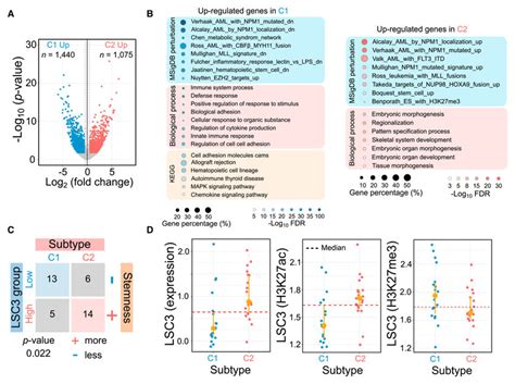 Subtype Specific Transcriptomic Signatures A Volcano Plot Of Gene