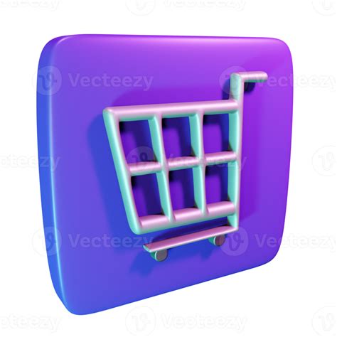 shopping cart 3d icon 18884665 PNG