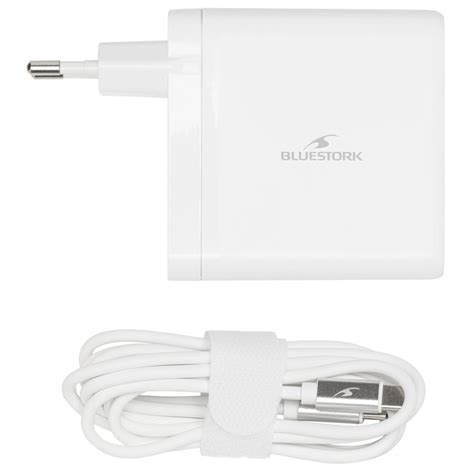 Bluestork Cargador USB C 65W Blanco Cargador portátil LDLC