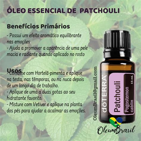 O óleo essencial Patchouli é uma combinação cheia de propriedades