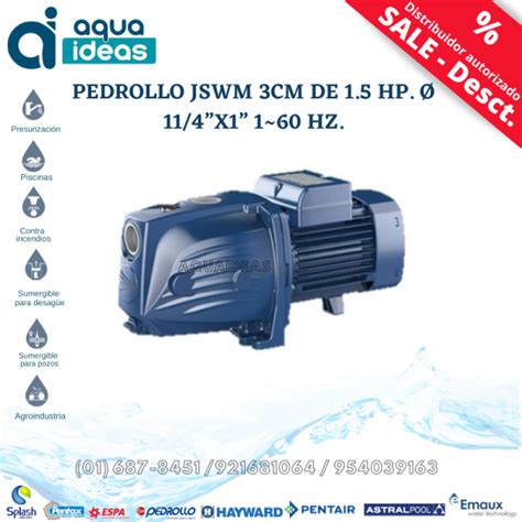 Pedrollo Jswm Cm De Hp X Hz Aquaideas