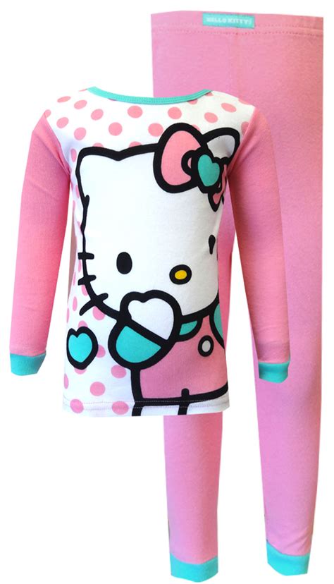 Hello Kitty Hello Kitty Girls Hello Kitty Pink Cotton Toddler Pajama