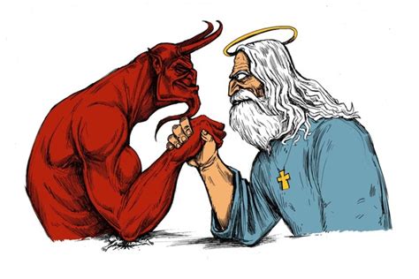 Pictures Of God And The Devil Fighting