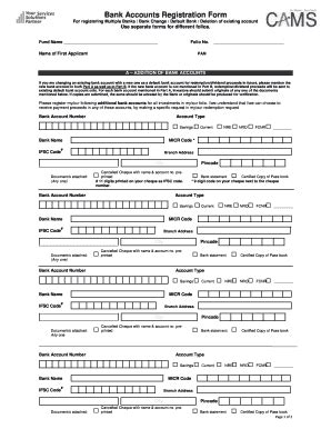 Cams Bank Change Form Fill Online Printable Fillable Blank PdfFiller