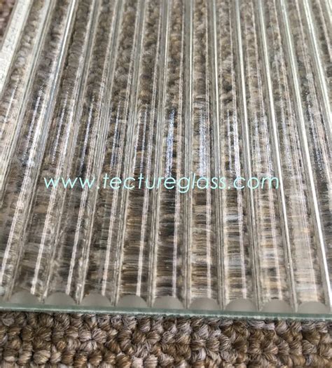 Tecture 15 Low Iron Ultra Narrow Reeded Glass Fluted Glass Toughened