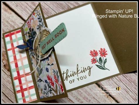 Stampin UP Ringed With Nature Bundle Book Binding Gatefold Card Video