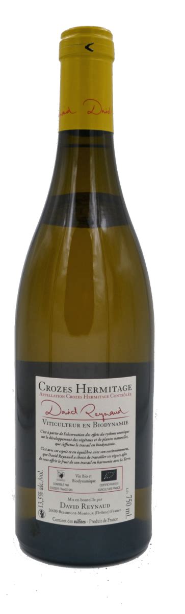 Aux Bêtises un Crozes Hermitage blanc de David Reynaud