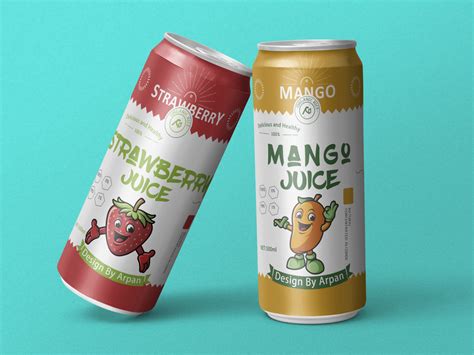 Juice Can Design by Arpan Chandra Das on Dribbble