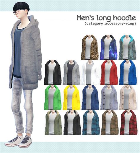 [Men’s long hoodie]DOWNLOAD/MediaFire | シムズ, シムズ4cc, 服