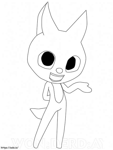 Lucy The Fox Miniforce Coloring Page