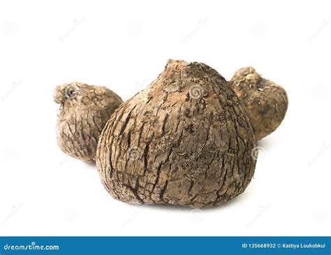 Dioscorea Alata Or Yam On White Background Stock Photo Image Of Food