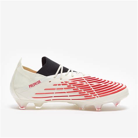 Adidas Predator Edge Low Fg Off White Vivid Red Gold Metallic