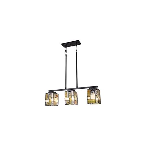 Buy Maxxmore Linear Island Pendant Light Chandelier 3 Light Tiffany