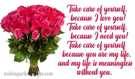 Take Care Messages For Lover Caring Love Quotes And Messages