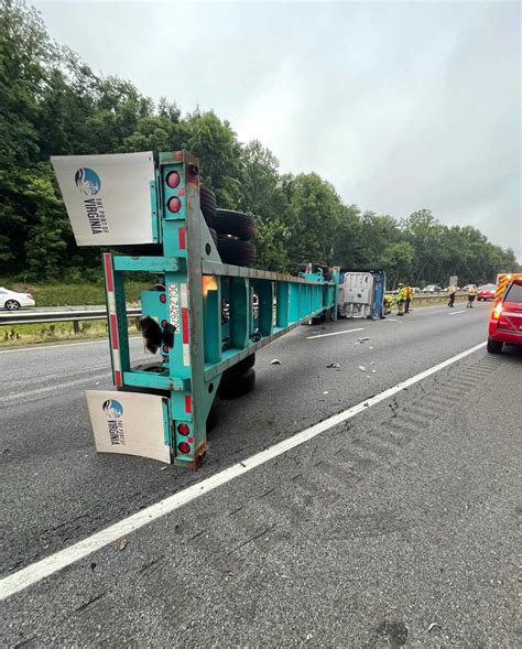 Overturned Tractor-Trailer Snarls I-270 Traffic During Maryland Commute