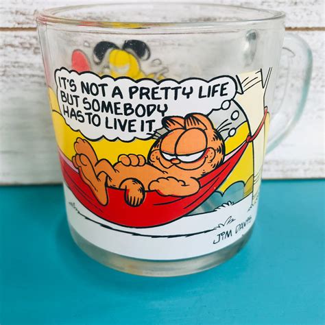 Vintage Limited Edition Garfield Mugs By Mcdonalds Etsy