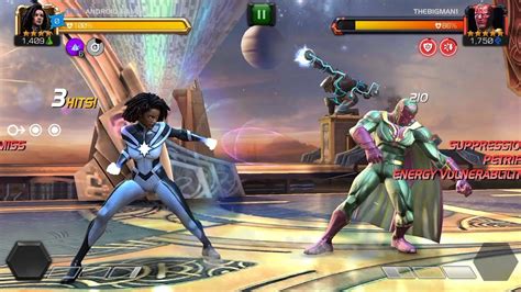 Photon Vs Vision Fight Mcoc Marvel Battle Ground Youtube