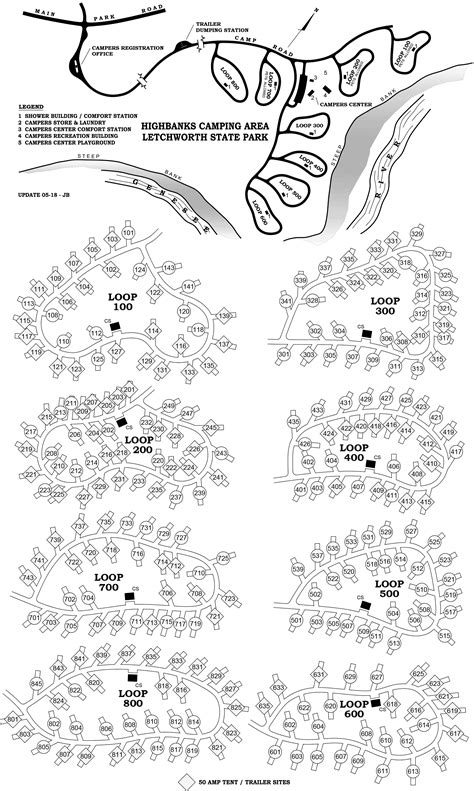 Letchworth State Park Map PDF