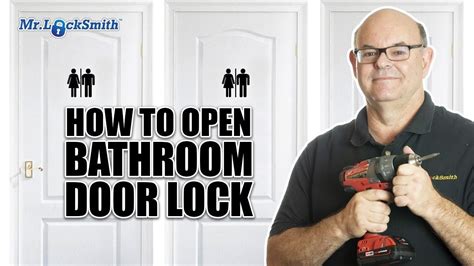 How To Open A Locked Bathroom Door Lock 1 Of 6 Mr Locksmith Video Youtube