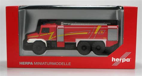 Herpa Mercedes Benz MB Zetros Feuerwehr Ziegler Design 1 87 049986 Neu